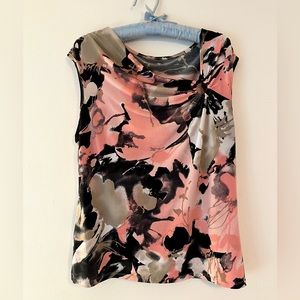 Vintage Y2K Pink and Black Asymmetric Top